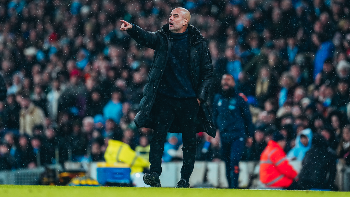 THE BOSS: On the touchline.
