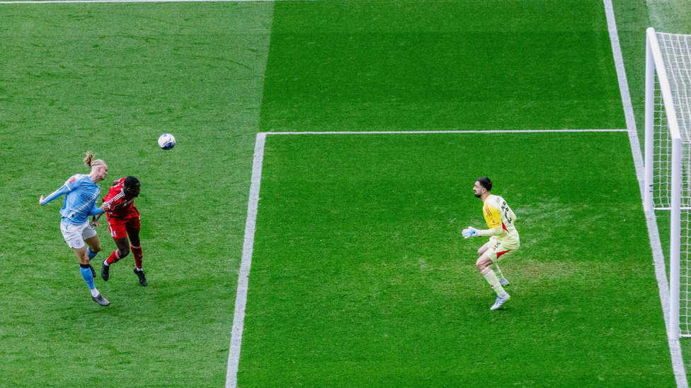 DOUBLE TROUBLE : What a header to make it 2-0!