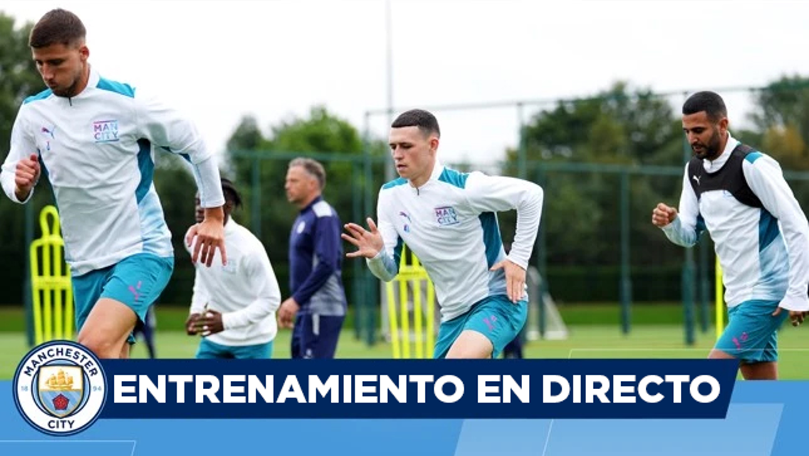 Sporting v City: entrenamiento en directo