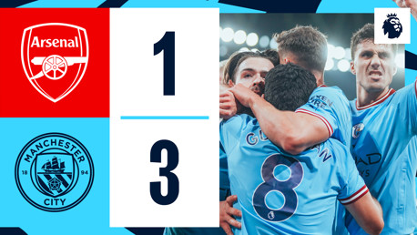 Arsenal 1-3 City: Brief highlights