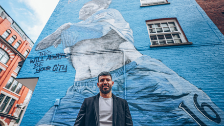 Aguero mural unveiled in Manchester