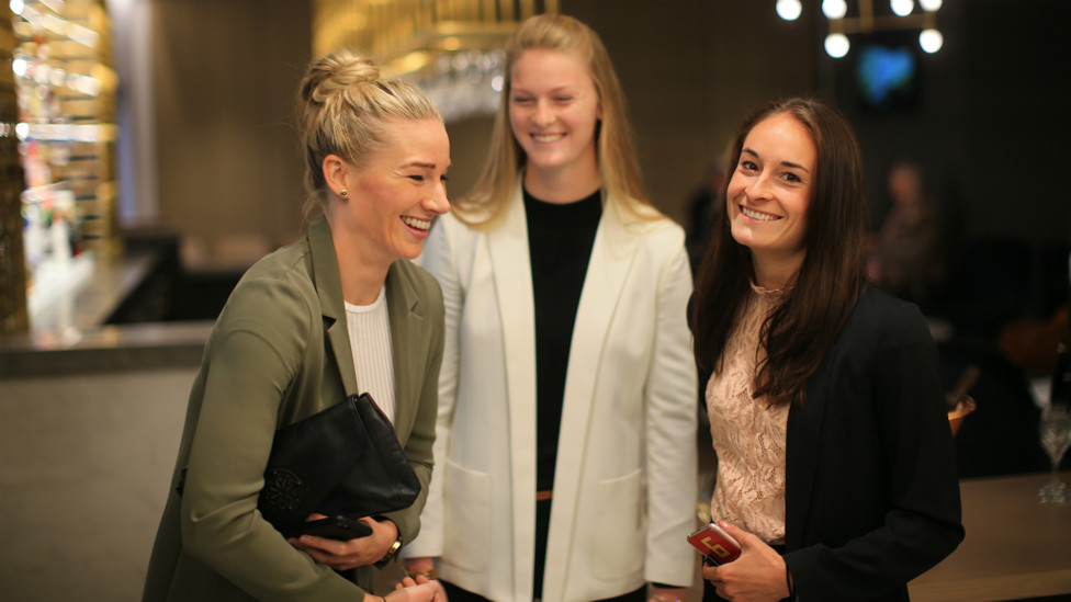 BUOYANT BONNER : Gemma Bonner, in fine spirits!