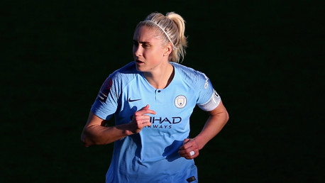 CAPTAIN'S CALL: Steph Houghton has urged City to carry on the momentum built up before the Christmas break