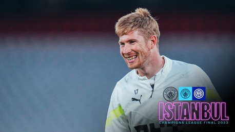 Istanbul training: Final preparation as Aguero drops by!