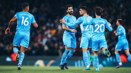 CAPTAIN FANTASTIC: Gundogan celebrates the goal.