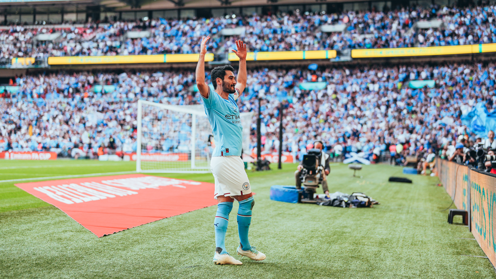 GUNDO-GOAL : Ilkay Gundogan mencetak dua gol saat kami mengalahkan Manchester United di final Piala FA.