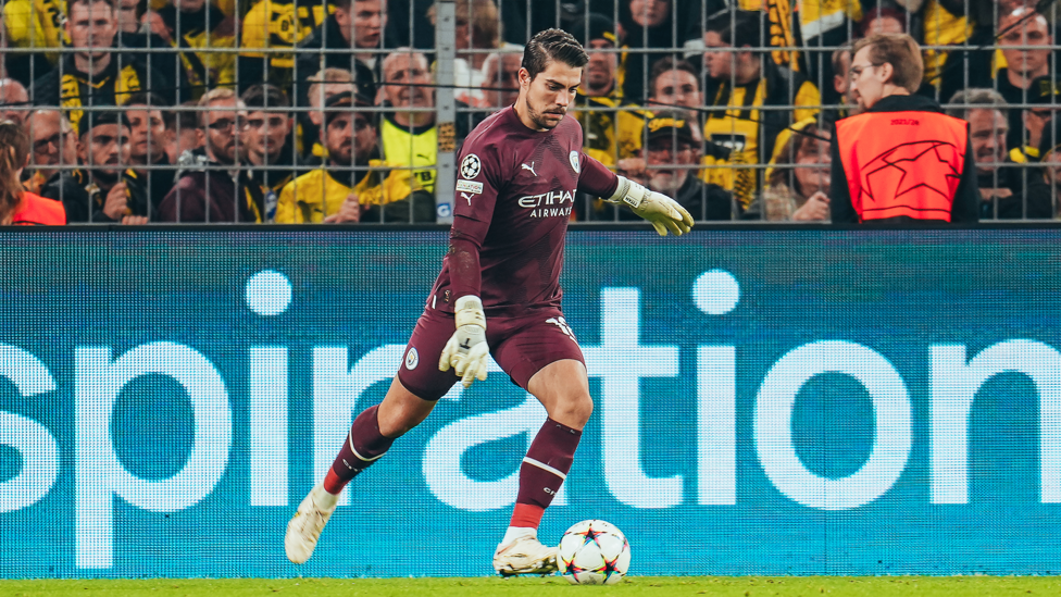STEADY STEFAN : A confident display between the sticks.
