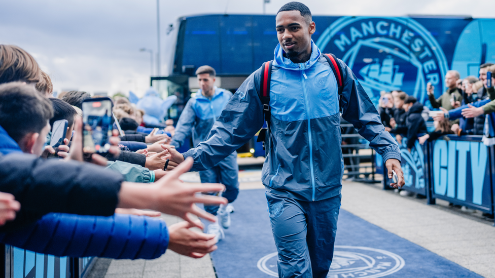 ALLAN ARRIVES : All set for his City debut.