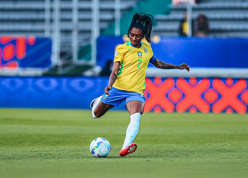 GOLEADORA : Kerolin no perdonó en su primera aparición por Copa América Femenina.