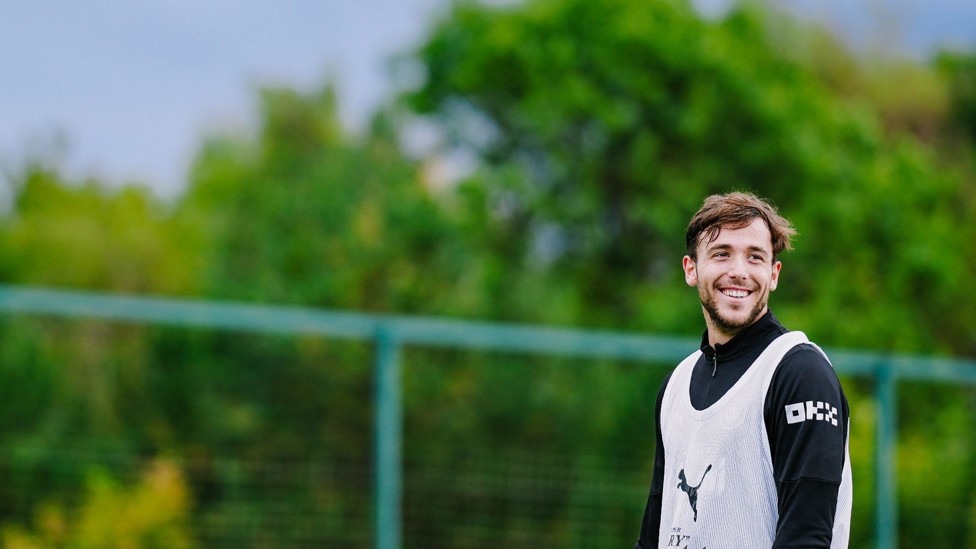 SMILING SPANIARD : Nico Gonzalez enjoying the session. 