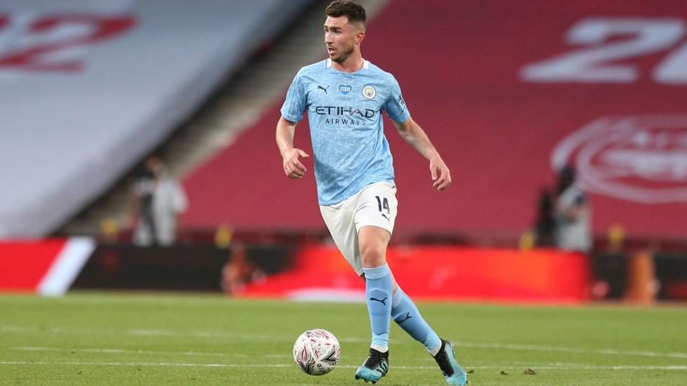 ON THE BALL: Aymeric Laporte starts another attack