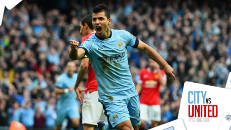 STAT ATTACK: Sergio Aguero has scored seven goals in ten Premier League games against United and eight in all competitions