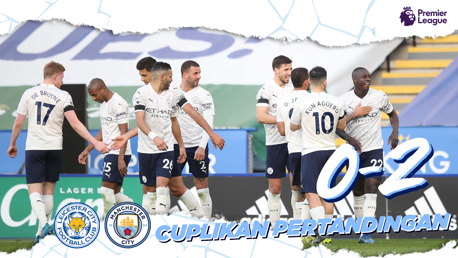 Leicester 0-2 City:  Cuplikan Singkat