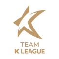 A gold stylized star with the text 'TEAM K LEAGUE' beneath it, on a black background.