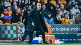 THE BOSS: Guardiola watches on.