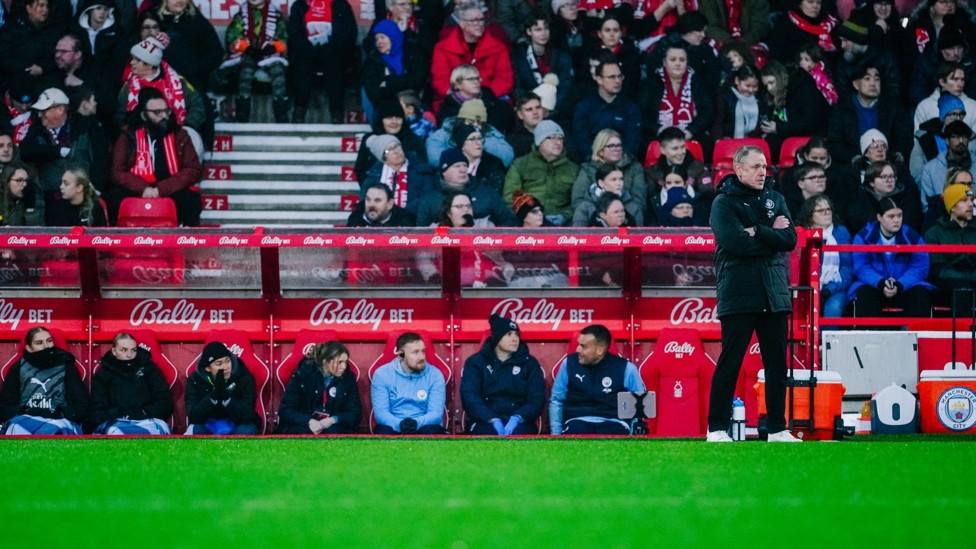 WATCHING ON  : Jeglertz keeping an eye on proceedings. 
