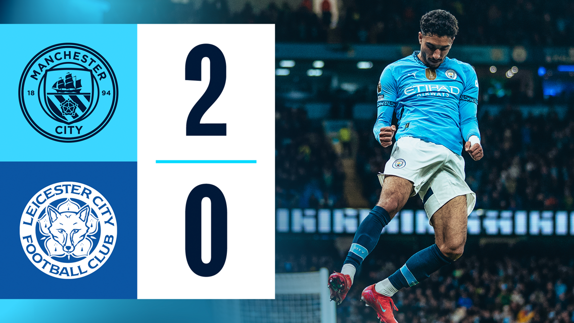 City 2-0 Leicester: Brief highlights