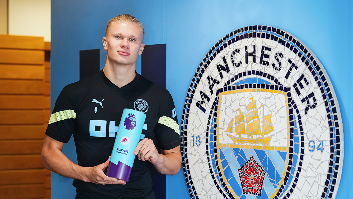 Haaland voted Premier League Player of the Month