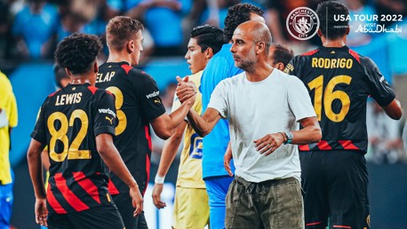 Guardiola reacts to special night in Houston 
