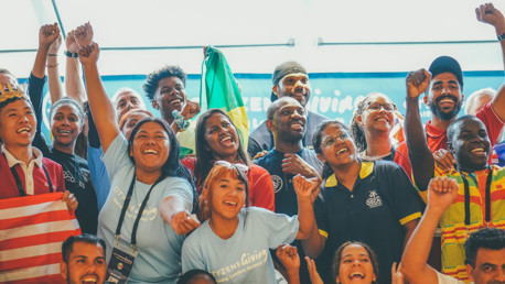 Lescott and Wright-Phillips visit Young Leaders Summit