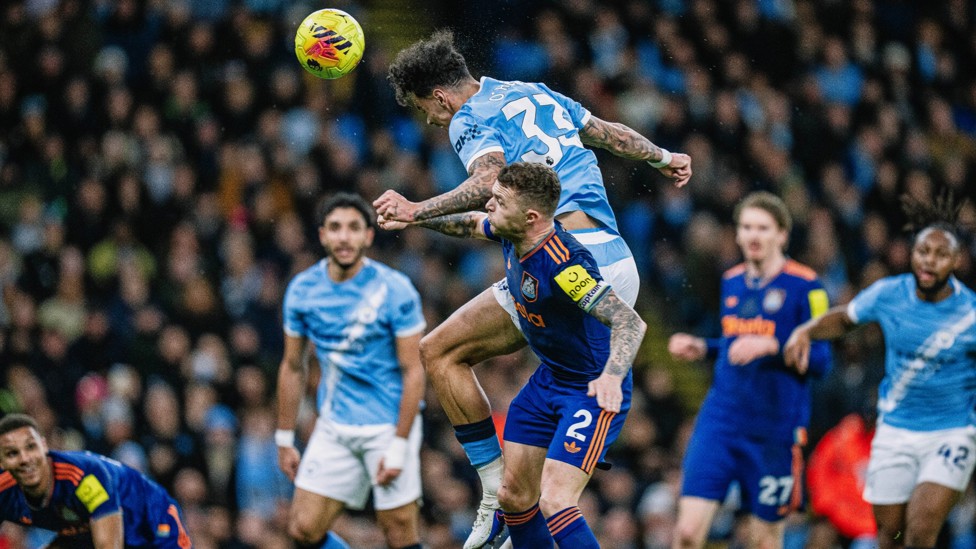 POWERED HOME : O'Reilly leaps highest to score his second