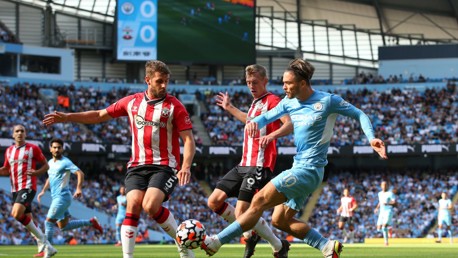 ON THE PROWL: Grealish looks to inspire City.