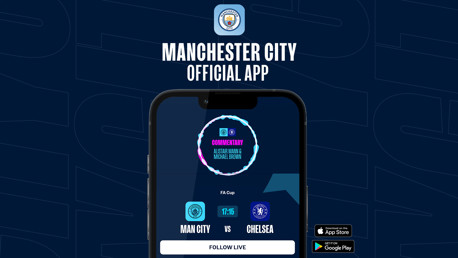 How to follow City v Chelsea on our official app