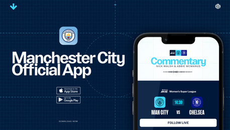 City v Chelsea: Follow Etihad clash on the official app 