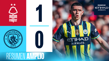 Nottingham Forest 1-0 City: resumen amplio