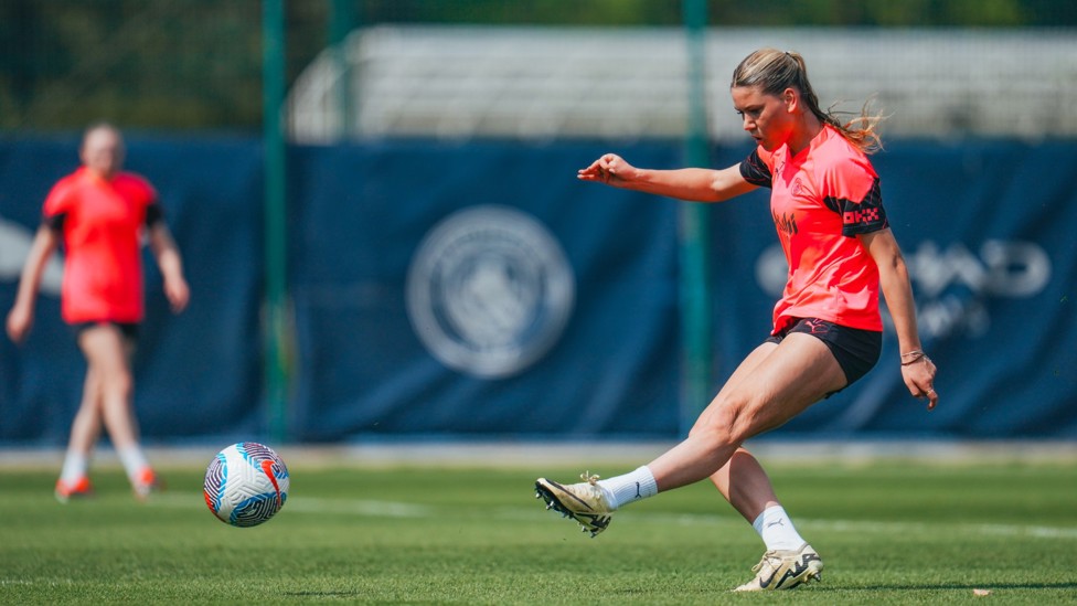 PICK THAT OUT : Poppy Pritchard flaunts her eye for goal.