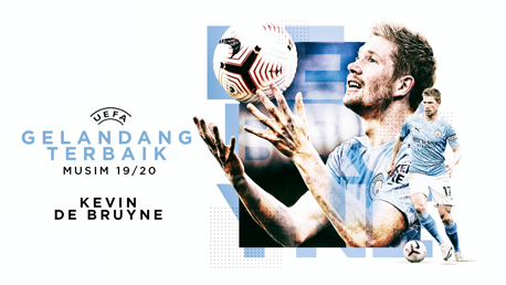 De Bruyne Menjadi Gelandang Terbaik UEFA