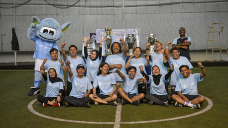Treble Trophy Tour visits community project in Bandung 