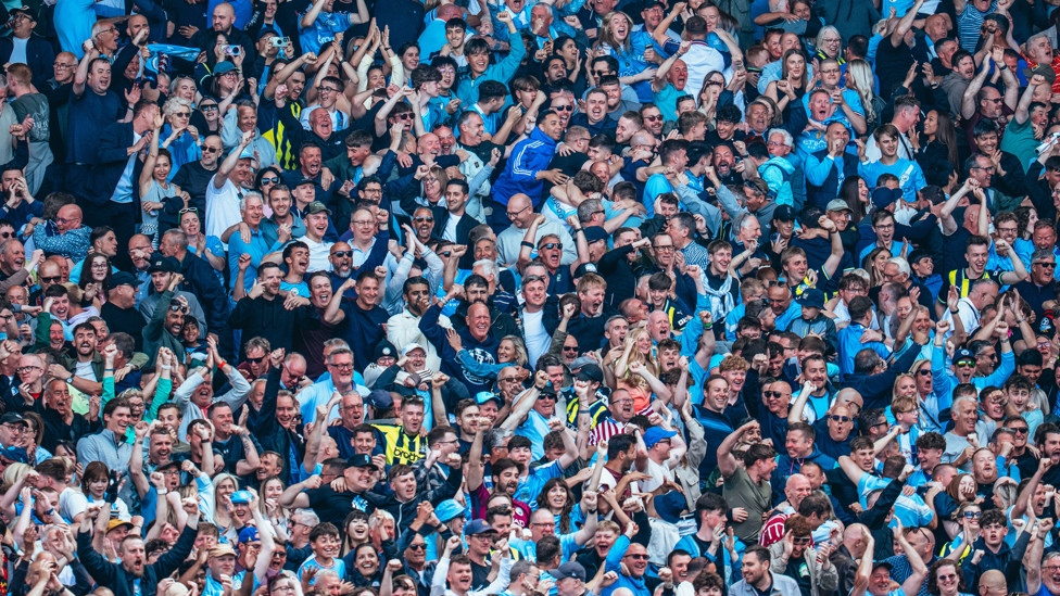 LOUD AND PROUD : Superb away support.