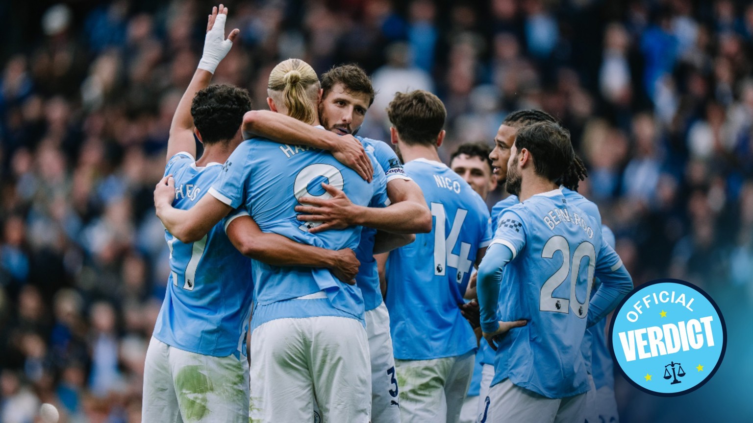 Late Haaland brace rounds off five-star victory over Burnley