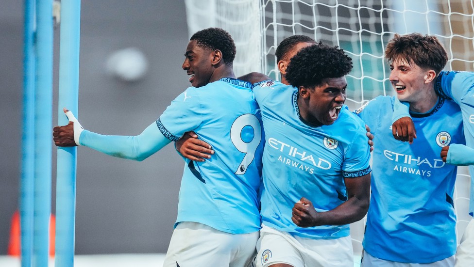 MATCH WINNER : Divin Mubama scores the extra-time match winner again, this time against Arsenal.