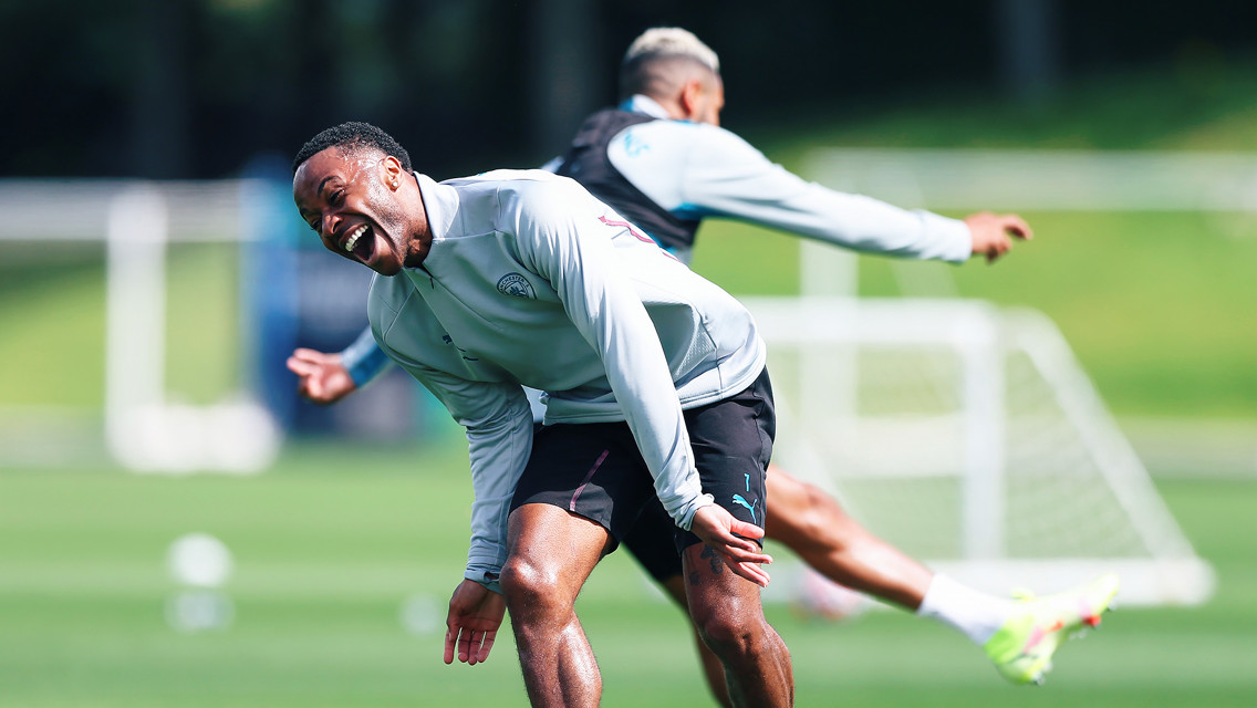 Gallery: Raheem Sterling back in training