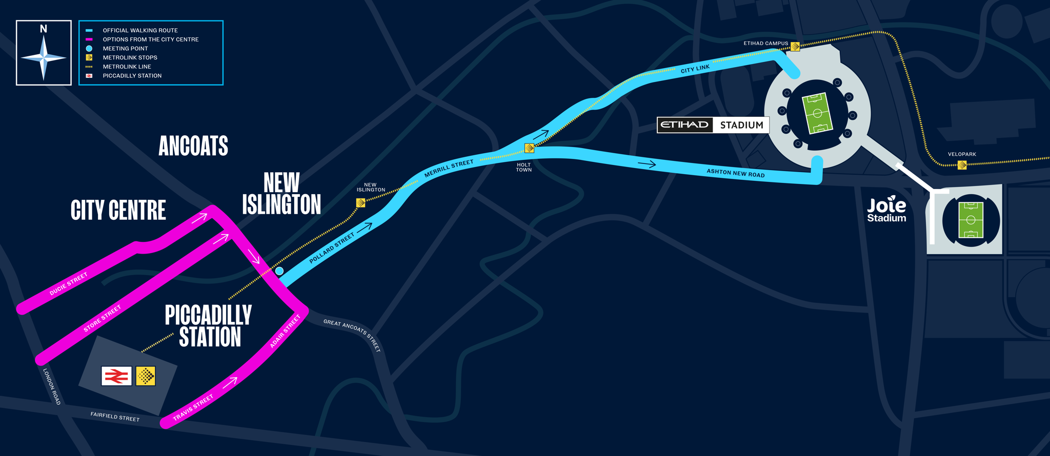 Walking Route - Etihad 