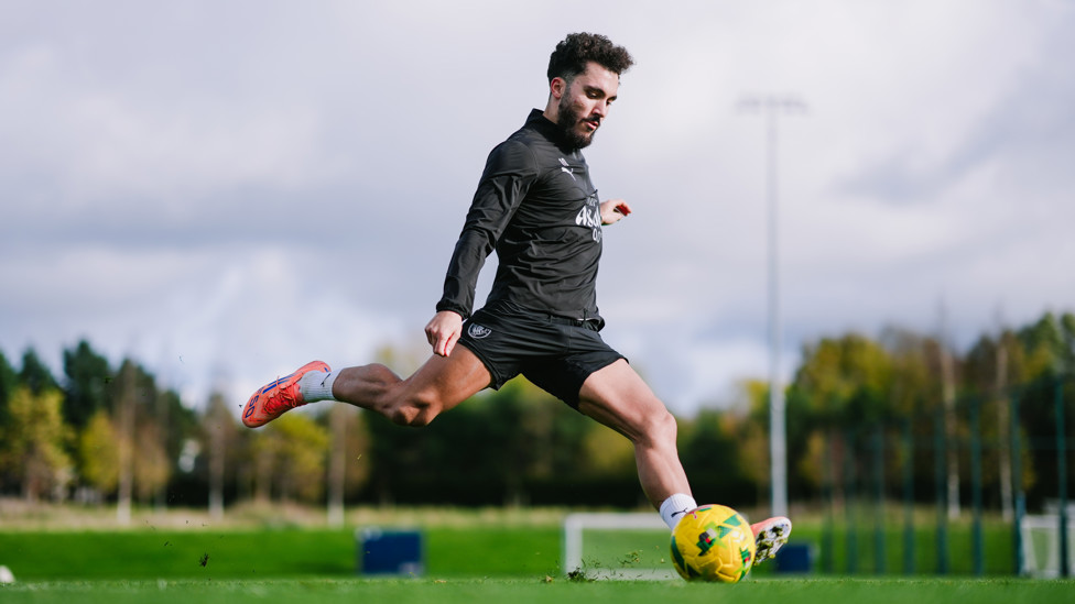 STRIKE OUT : Rayan Cherki with the hit