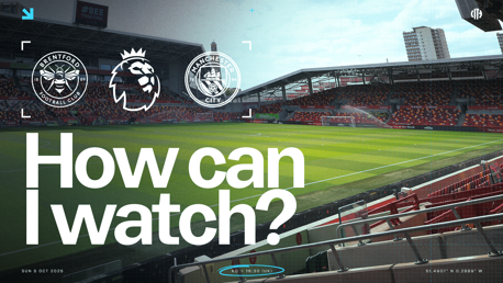 How can I watch Brentford v City on TV?