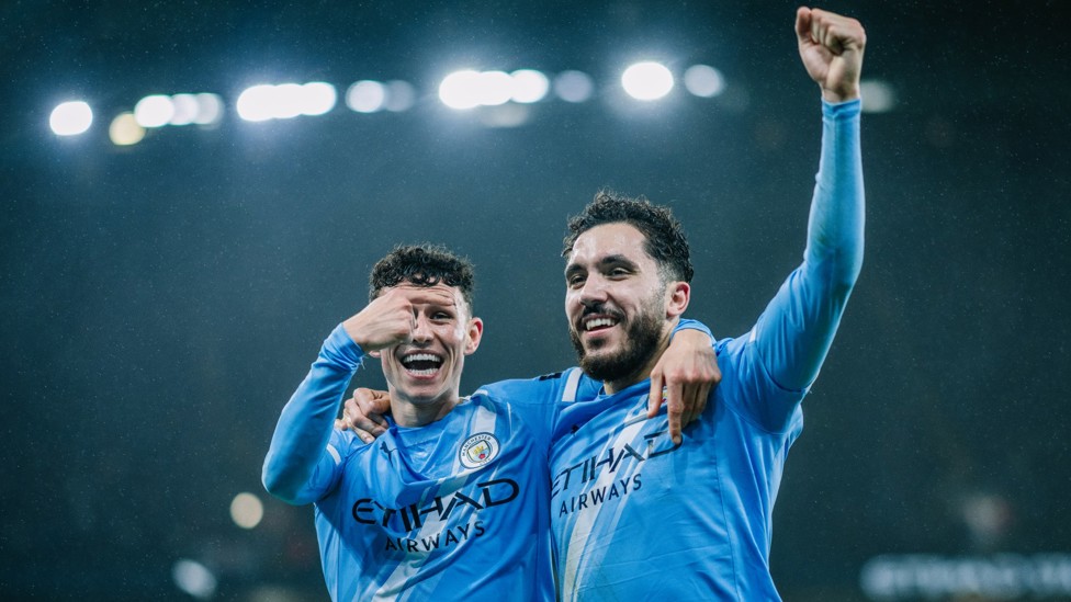 WOW : Foden appreciates a piece of magic from Cherki for the assist.