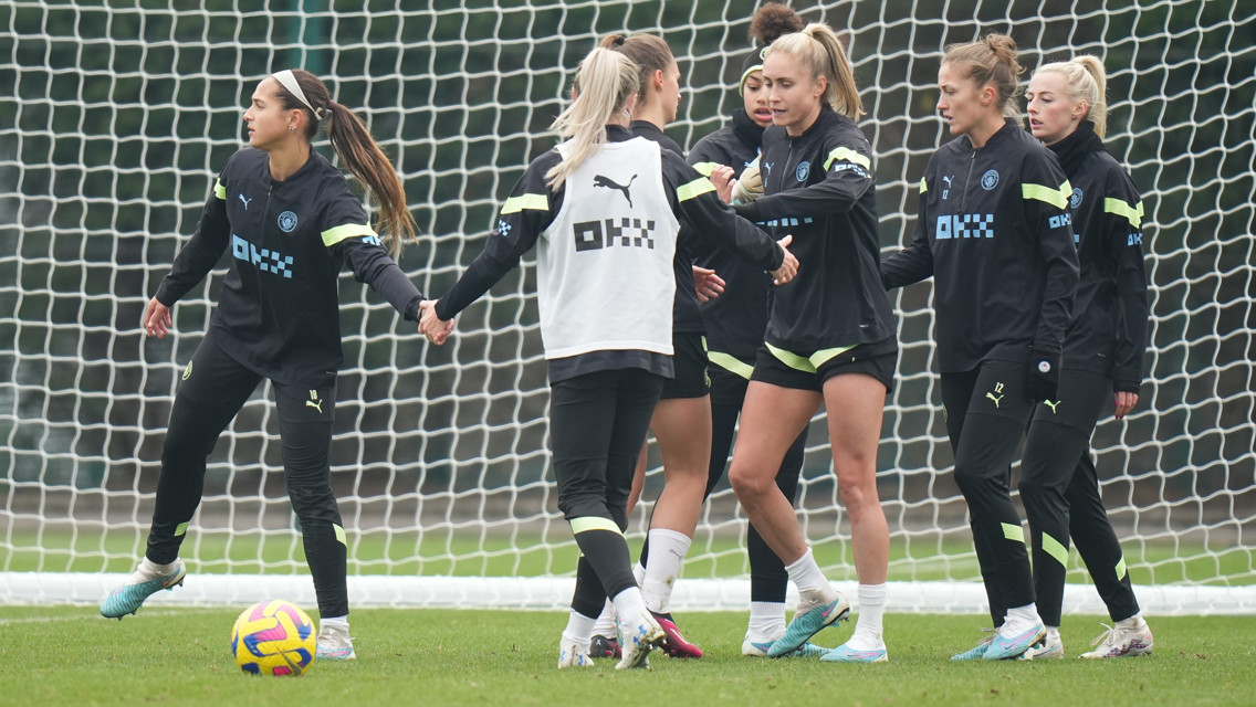 Training: City sharpen up for Blades clash
