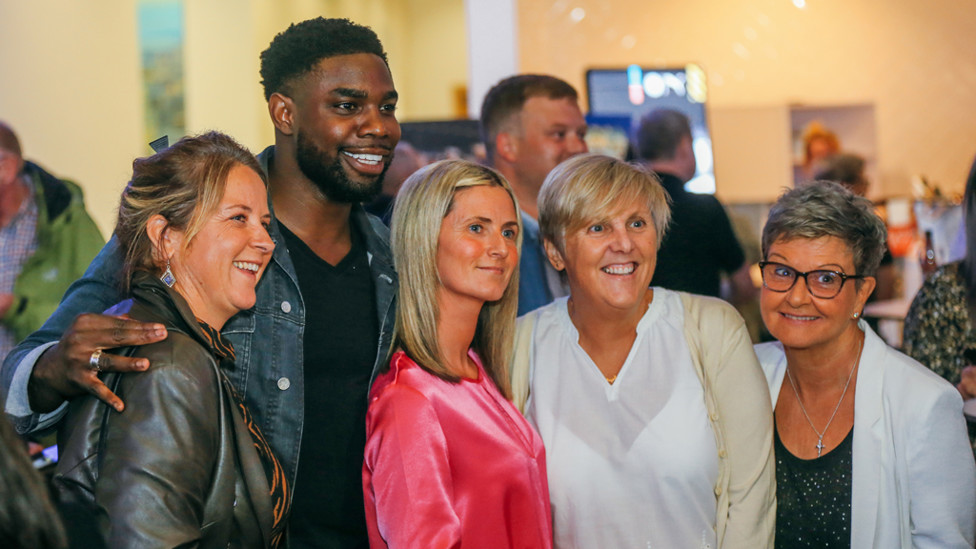 MAIN MAN : Micah is always a favourite with the City fans!