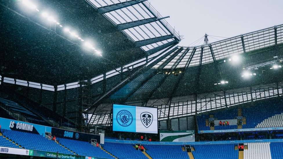 HOME : Ready to welcome Leeds to the Etihad.