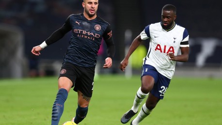 Kyle Walker on the atttack