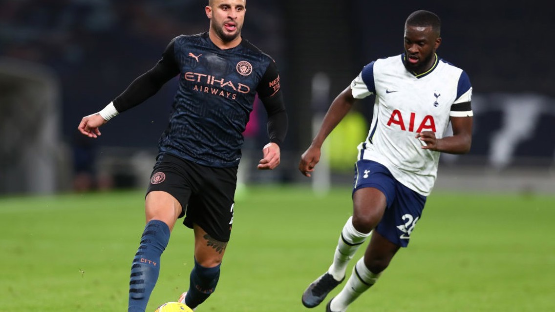 Kyle Walker on the atttack