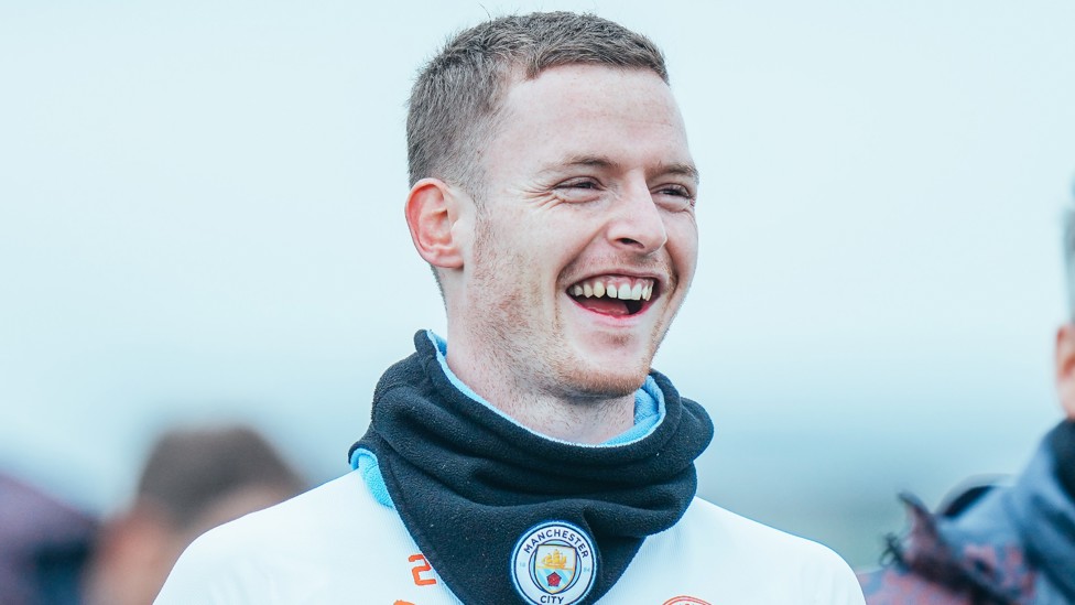 SUNNY SERGIO : Gomez shares a laugh with his team-mates