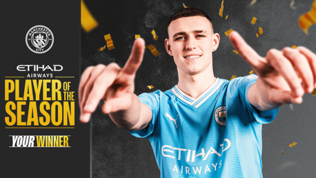 Foden wins 2023/24 Etihad Player of the Season