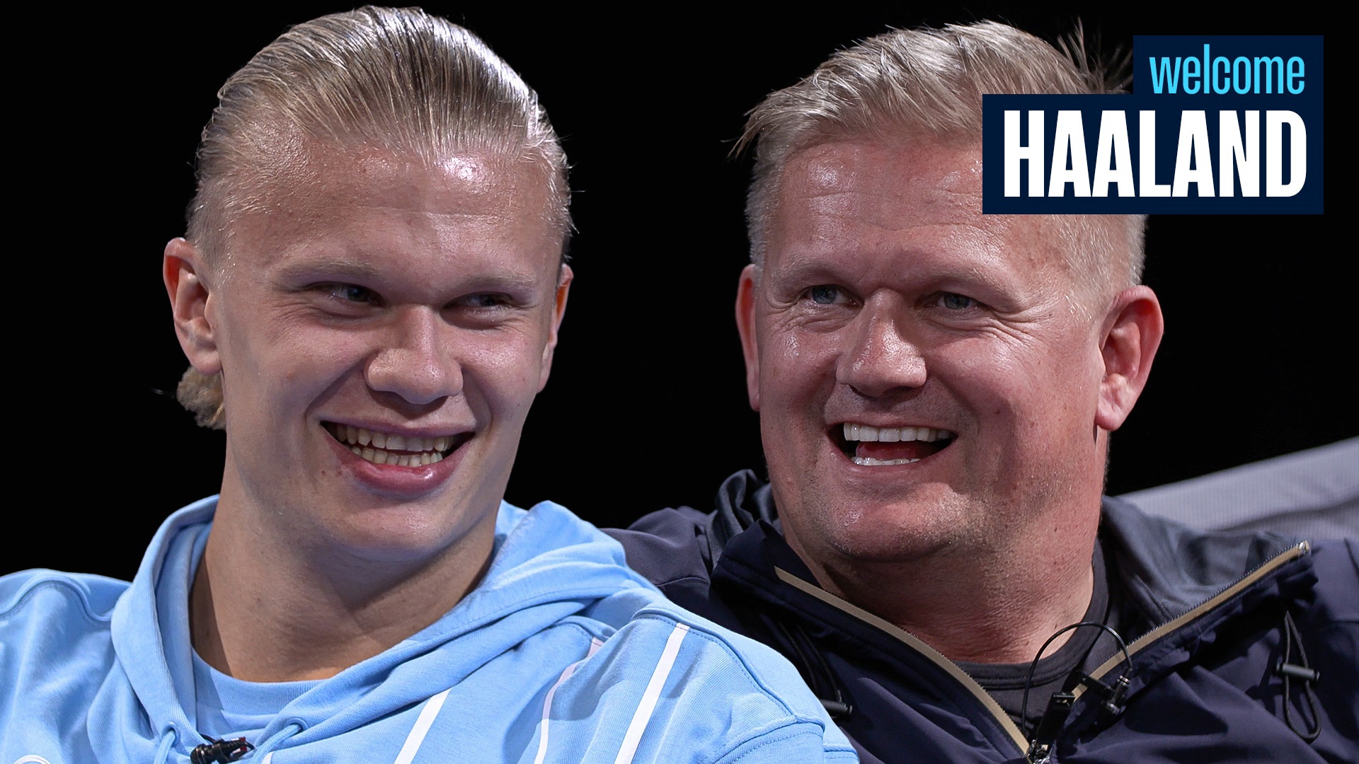Erling and Alfie Haaland: Father and son react to two-footed tackles, goals  and old City clips