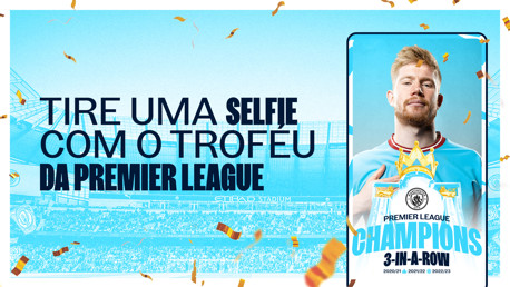 Comemore o tricampeonato com seu próprio selfie!