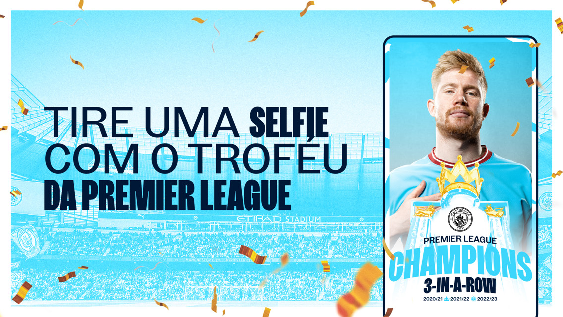 Comemore o tricampeonato com seu próprio selfie!